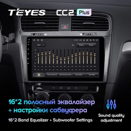 Штатная магнитола Teyes CC2 Plus 6/128 Volkswagen Golf 7 MK7 (2014-2018)