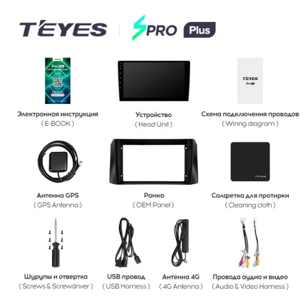 Штатная магнитола Teyes SPRO Plus 4/64 UAZ Patriot 3 (2016-2021)