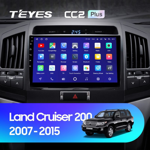 Штатная магнитола Teyes CC2 Plus 3/32 Toyota Land Cruiser 200 (2007-2015)