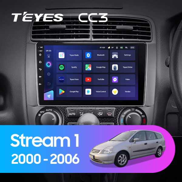Штатная магнитола Teyes CC3L 4+32G для Stream 2000-2006