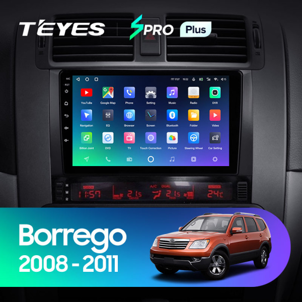 Штатная магнитола Teyes SPRO 4+32G для Mohave 2008-2016 Borrego 2008-2011