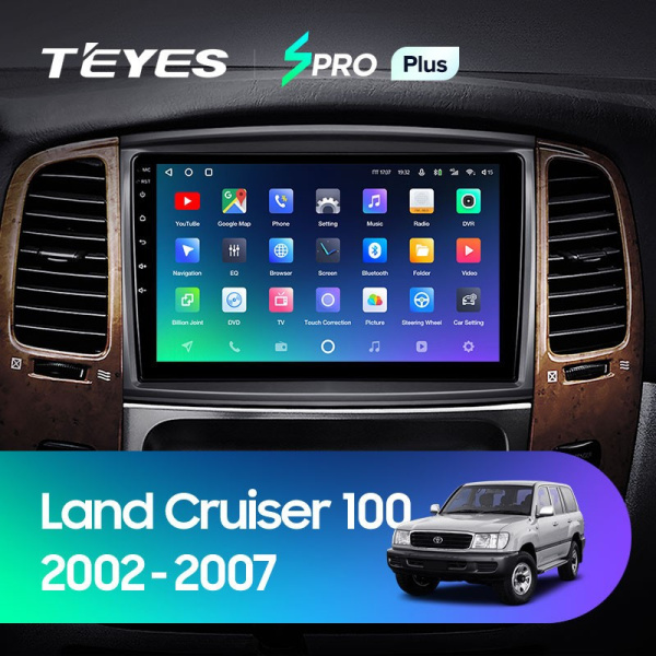 Штатная магнитола Teyes SPRO Plus 4/64 Toyota Land Cruiser LC 100 Тип-B (2002-2007)