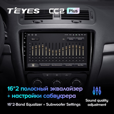 Штатная магнитола Teyes CC2 Plus 3/32 Skoda Octavia 2 A5 (2008-2013)