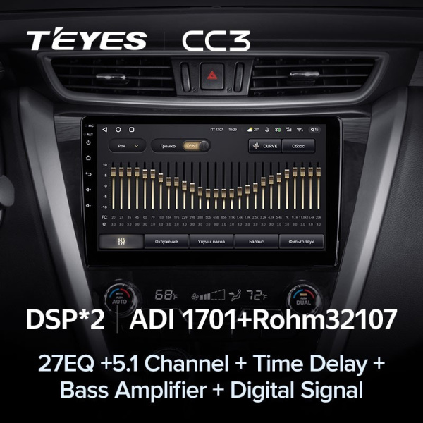 Штатная магнитола Teyes CC3 360 6/128 Nissan Murano 3 Z52 (2014-2020)