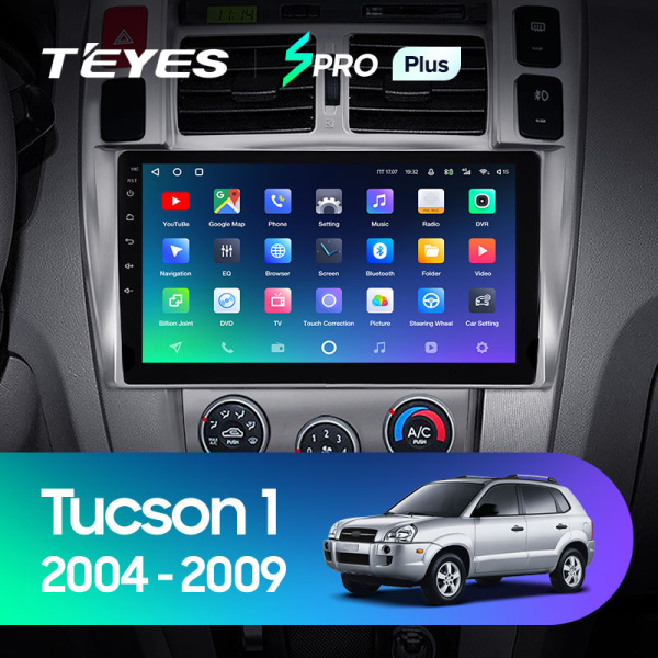 Штатная магнитола Teyes SPRO 3+32G для Hyundai Tucson 2004-2009