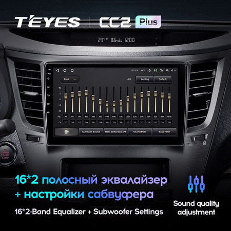 Штатная магнитола Teyes CC2 Plus 3/32 Subaru Outback 4 (2009-2014)