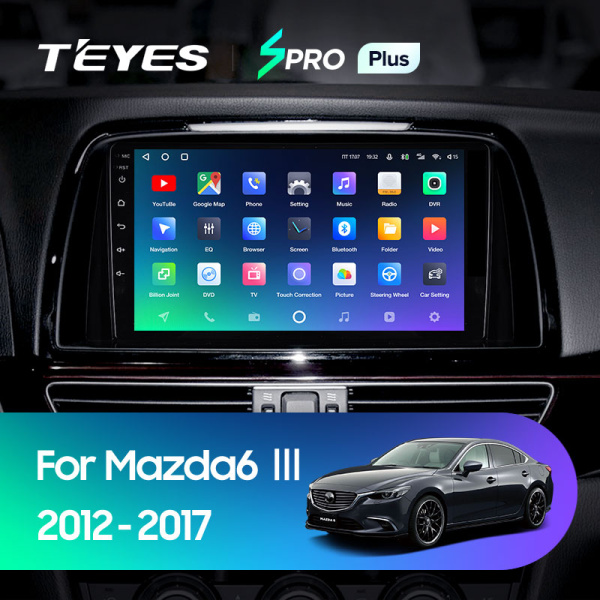 Штатная магнитола Teyes SPRO 3+32G  для Mazda6 2012-2017 ТИП-A