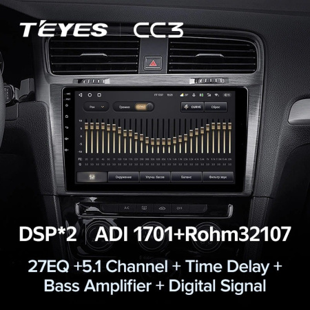Штатная магнитола Teyes CC3 3/32 Volkswagen Golf 7 MK7 (2014-2018)