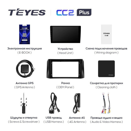 Штатная магнитола Teyes CC2 Plus 4/64 UAZ Patriot 3 (2016-2021)