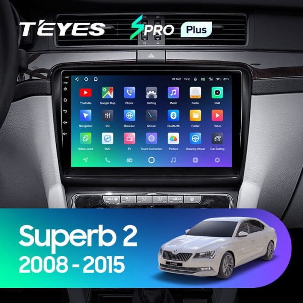 Штатная магнитола Teyes SPRO Plus 4/64 Skoda Superb 2 B6 (2008-2015)