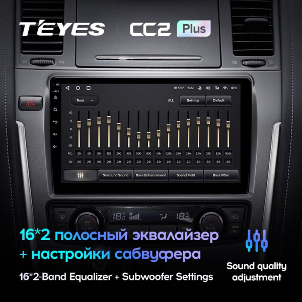 Штатная магнитола Teyes CC2 Plus 6/128 Nissan Patrol Y62 (2010-2020) 9" дюймов