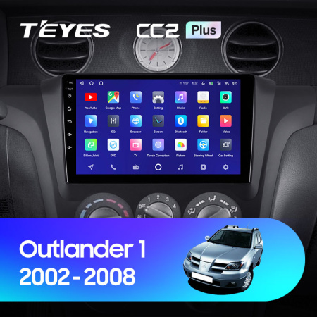 Штатная магнитола Teyes CC2 3+32G для Outlander 2002-2008
