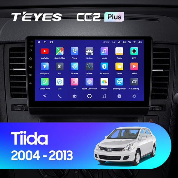 Штатная магнитола Teyes CC2 Plus 4/64 Nissan Tiida C11 (2004-2013)
