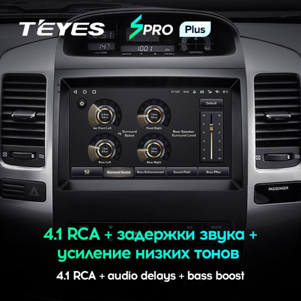 Штатная магнитола Teyes SPRO Plus 4/64 Toyota Land Cruiser Prado 120 (2004-2009)