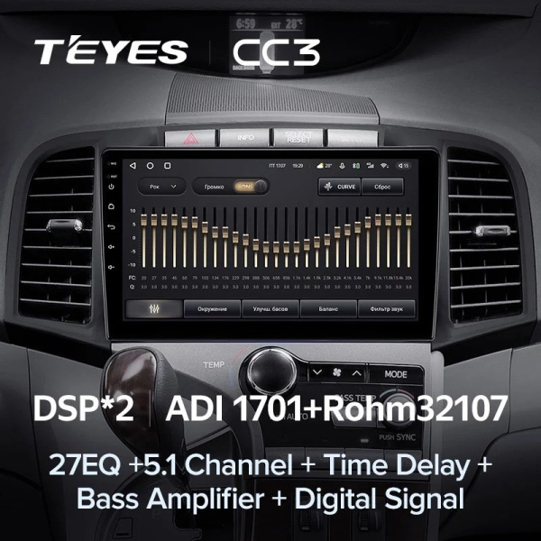 Штатная магнитола Teyes CC3 360 6/128 Toyota Venza 2008-2016