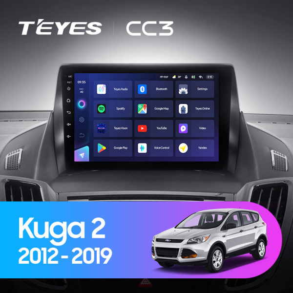 Штатная магнитола Teyes CC3L 3+32G для Kuga 2012-2019