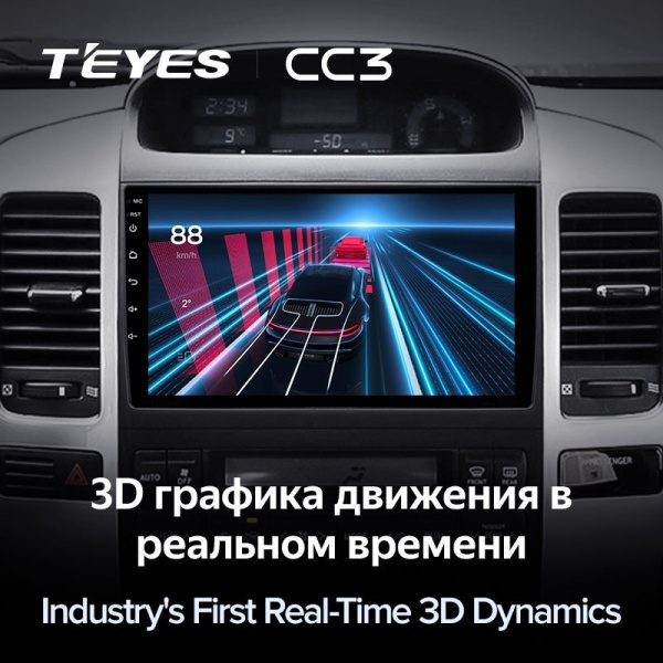 Штатная магнитола Teyes CC3 360 6/128 Toyota Land Cruiser Prado J120 (2004-2009)