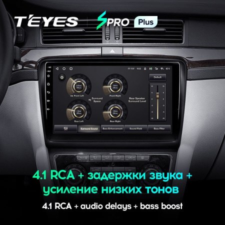Штатная магнитола Teyes SPRO Plus 4/64 Skoda Superb 2 B6 (2008-2015)