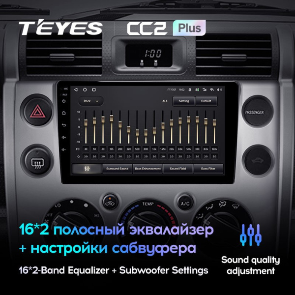Штатная магнитола Teyes CC2 Plus 6/128 Toyota FJ Cruiser J15 (2006-2020)