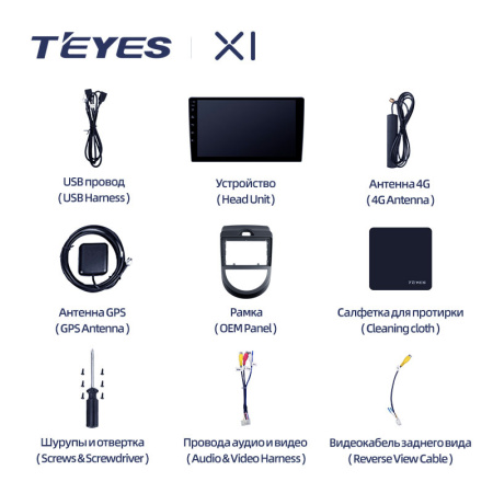 Штатная магнитола Teyes X1 4G 2+32G для Soul 2008-2013