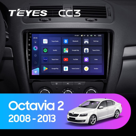 Штатная магнитола Teyes CC3 6/128 Skoda Octavia 2 A5 (2008-2013)