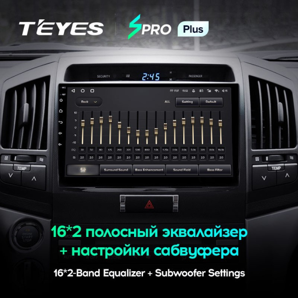 Штатная магнитола Teyes SPRO Plus 4/64 Toyota Land Cruiser 200 (2007-2015)