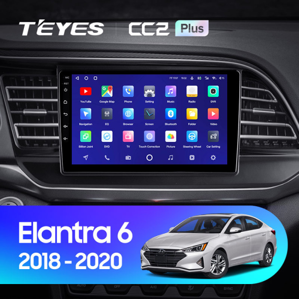 Штатная магнитола Teyes CC2 3+32G  для Hyundai Elantra 6 2018-2020 ТИП-B