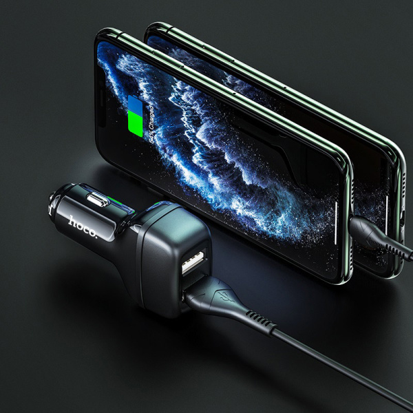 Блок питания HOCO 2.4A 2USB+кабель Z36 (Original)