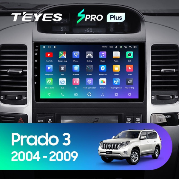 Штатная магнитола Teyes SPRO Plus 6/128 Toyota Land Cruiser Prado J120 (2004-2009)