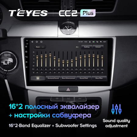 Штатная магнитола Teyes CC2 Plus 4/64 Volkswagen Passat 7 B7 (2010-2015)