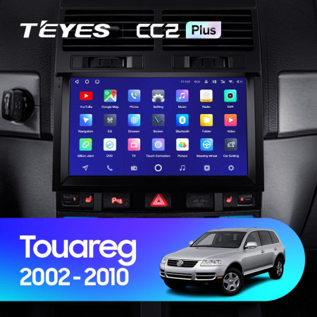 Штатная магнитола Teyes CC2 Plus 6/128 Volkswagen Touareg GP (2002-2010)