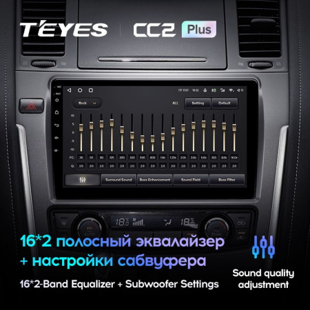 Штатная магнитола Teyes CC2 Plus 4/64 Nissan Patrol Y62 (2010-2020) 9" дюймов