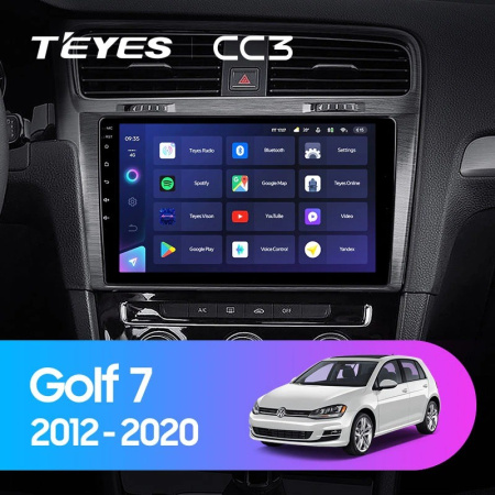 Штатная магнитола Teyes CC3 3/32 Volkswagen Golf 7 MK7 (2014-2018)