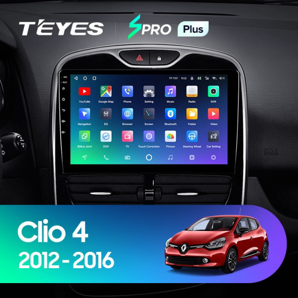 Штатная магнитола Teyes SPRO Plus 3/32 Renault Clio 4 BH98 KH98 (2012-2015)