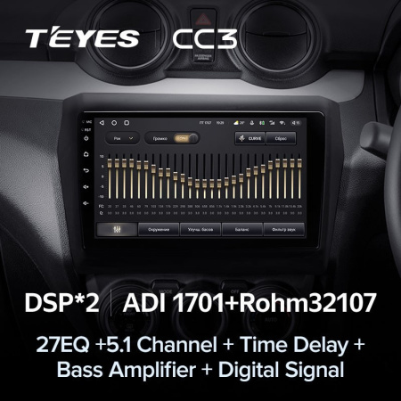 Штатная магнитола Teyes CC3 4/64 Suzuki Swift 5 (2016-2020)