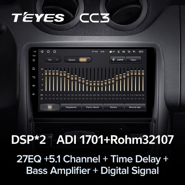 Штатная магнитола Teyes CC3 6/128 Renault Duster 1 (2010-2015)