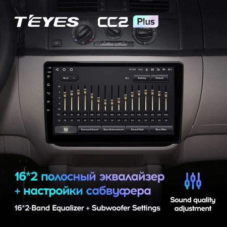 Штатная магнитола Teyes CC2 Plus 4/64 Skoda Yeti (2009-2015)