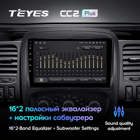 Штатная магнитола Teyes CC2 Plus 6/128 Opel Vivaro B (2014-2018)