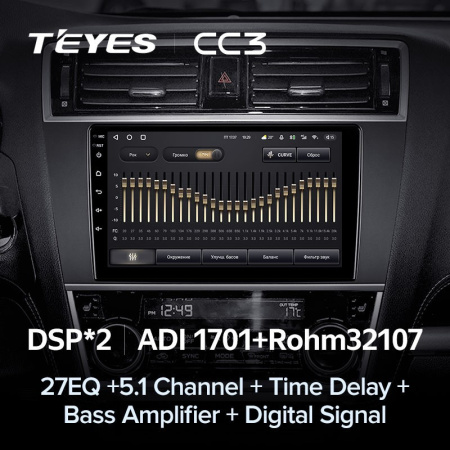 Штатная магнитола Teyes CC3 4/64 Subaru Legacy 6 (2014-2017)