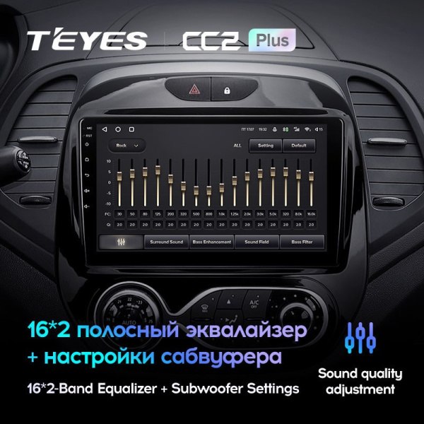Штатная магнитола Teyes CC2 Plus 6/128 Renault Kaptur (2016-2019) Тип-B