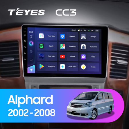 Штатная магнитола Teyes CC3L 4+32G для Alphard 2005-2008