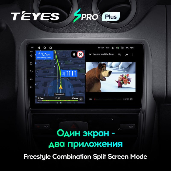 Штатная магнитола Teyes SPRO Plus 6/128 Renault Duster 1 (2010-2015)