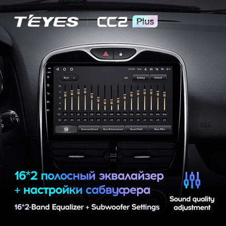 Штатная магнитола Teyes CC2 Plus 3/32 Renault Clio 4 BH98 KH98 (2012-2015)