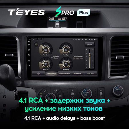 Штатная магнитола Teyes SPRO Plus 6/128 Toyota Sienna 3 XL30 (2010-2014)