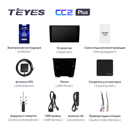 Штатная магнитола Teyes CC2 3+32G для Crosstour 2009-2015 (Правый руль)