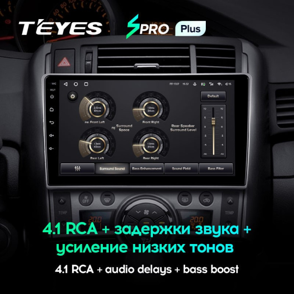 Штатная магнитола Teyes SPRO Plus 4/64 Toyota Verso R20 (2009-2018)