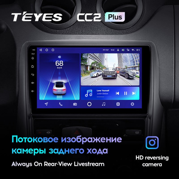 Штатная магнитола Teyes CC2 Plus 6/128 Renault Duster 1 (2010-2015)