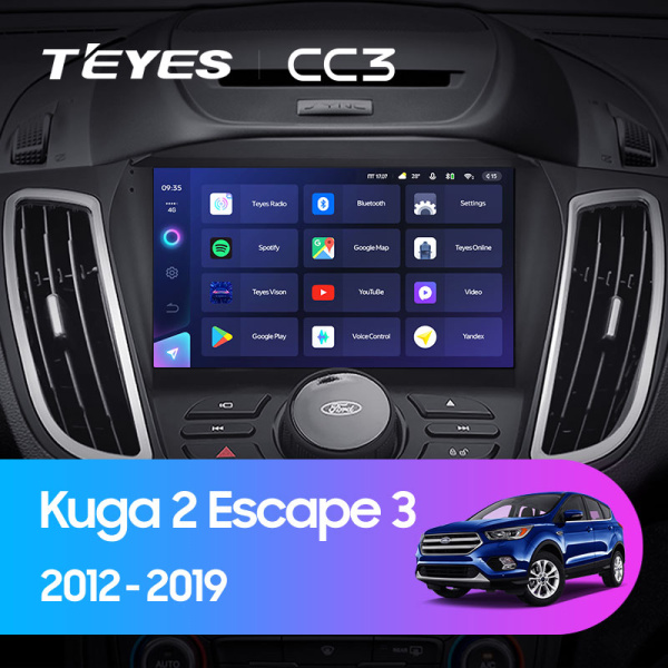 Штатная магнитола Teyes CC3L 3+32G для Kuga 2012-2019