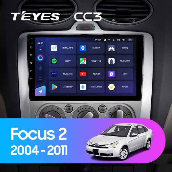 Штатная магнитола Teyes CC3L 4+32G для Focus 2004-2011