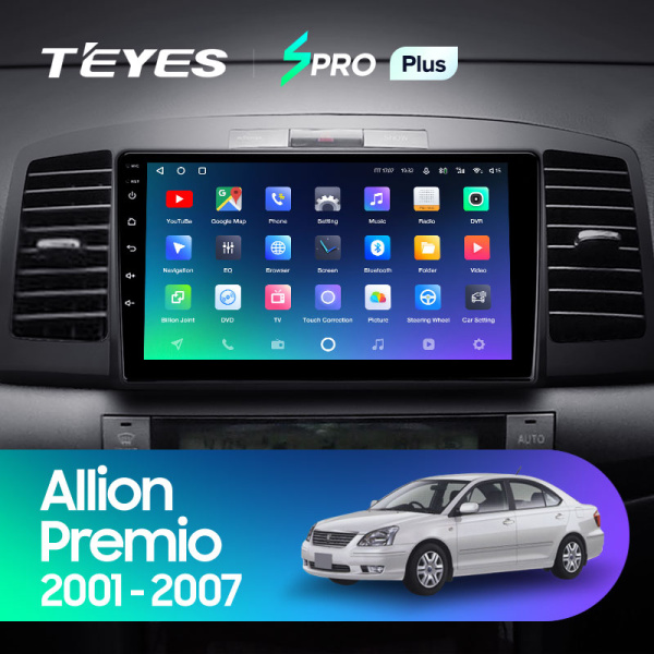 Штатная магнитола Teyes SPRO 4+32G для Allion Premio 2001-2007
